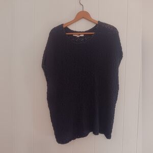 Loft slub knit popcorn long tee tunic